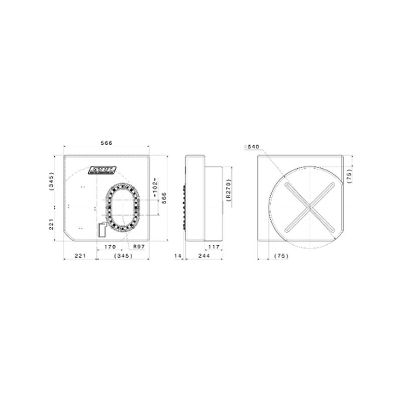 Ronde tank ATL 60L 566x566x244 platina - ATL-SA-AA-220 - SA-AA-220+AC-AB-300 - 3661768615409
