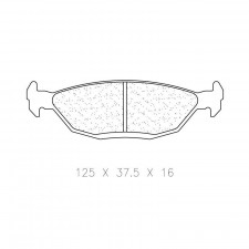 Brake pads CL Brakes RC5 rear BMW M3 E30