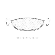 Remblokken CL Remmen RC5 achter BMW M3 E30 - CL-4140-RC5 - 4140RC5 - 3661768617403