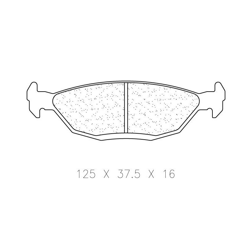 Pastiglie Freno CL Brakes (Carbone Lorraine) RC5+ BMW M3 E30 Posteriore - CL-4140-RC5 - 4140RC5 - 3661768617403