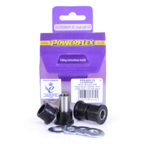 Powerflex bushes for Rear Axle Trailing Arm Front Bush Caterham 7 Metric Chassis with DeDion & Watts Linkage (2006 on) - PF-890910-2 - PF8-909-10 - 5055676532794
