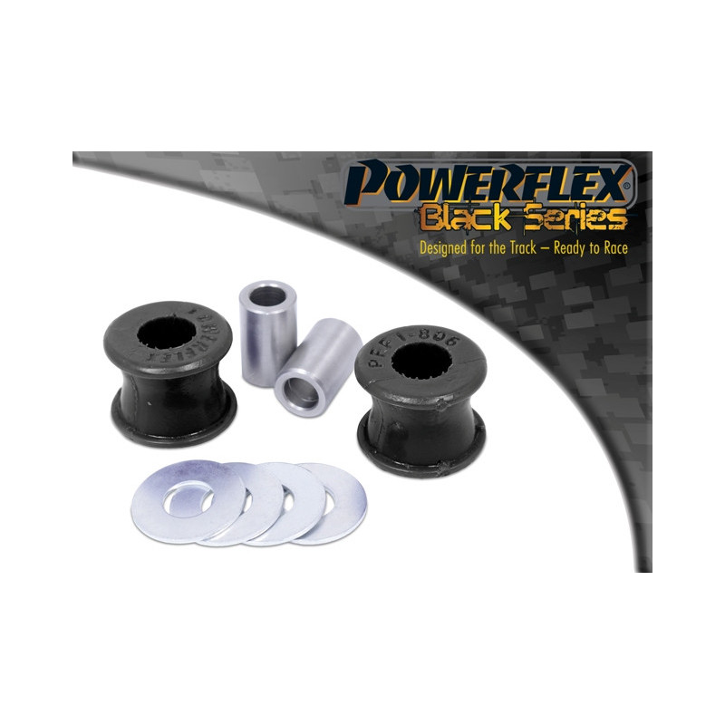 Silent-Bloc Powerflex Black Anti-Roll Bar End Link vooraan op Alfa Romeo GTV & Spider 2.0 & V6 Linkage, 916 95-05 - PF-F1806-2N - PFF1-806BLK - 5055676536556