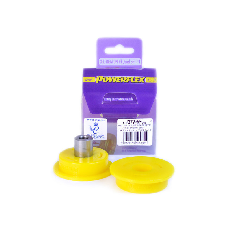 Silent-Bloc Powerflex motorsteunstabilisator op Alfa Romeo 145, 146, 155 chassis (1992-2000) - PF-F1822 - PFF1-822 - 5055676529985