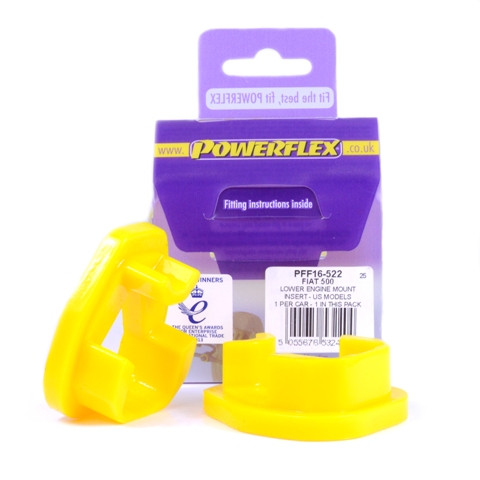 Powerflex bush for Lower Engine Mount Insert - US ModelsFiat 500 (2007-) - PF-F16522 - PFF16-522 - 5055676532404