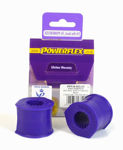 Powerflex bushes for Front Anti Roll Bar To Chassis Bush 21mm Fiat Punto MK2 (1999 - 2005) - PF-F1660321-2 - PFF16-603-21 - 5055676533562