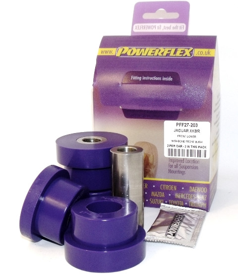 Silent-Bloc Powerflex Avant Triangle Avant Inférieur Jaguar XK8, XKR - X100 (1996-2006) - PF-F27203-2 - PFF27-203 - 5055676504333