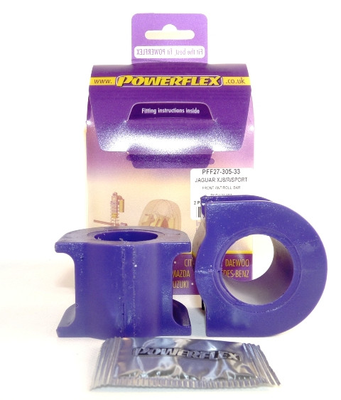 Powerflex Boccola Barra stabilizzatrice Anteriore 33mm Jaguar XJ8, XJR, XJ Sport - X308 (1997-2003) - PF-F2730533-2 - PFF27-305-33 - 5055676504425