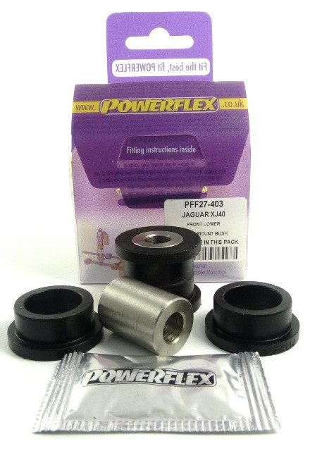Silentbloc Powerflex inferior pentru amortizorul față al modelului Jaguar XJ40 (1986-1994) - PF-F27403-2 - PFF27-403 - 5055676504456