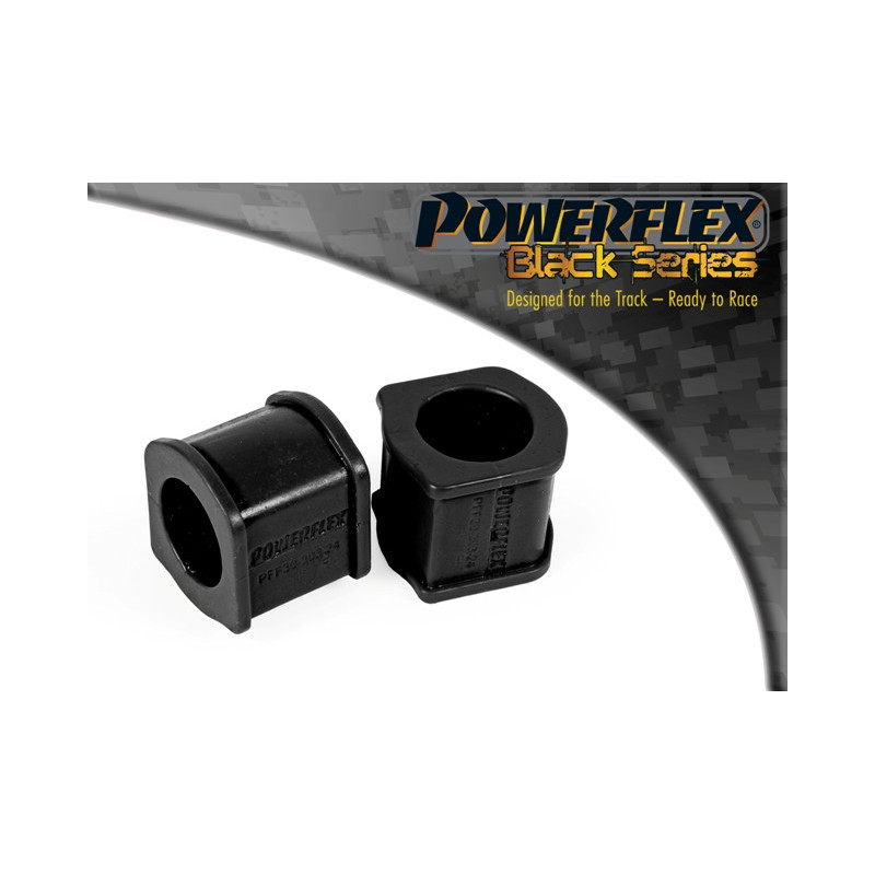 Silent-Bloc Powerflex Zwart Interieur Anti-Roll Bar 24mm Lancia Integrale 16v (1989-1994) - PF-F3030324-2N - PFF30-303-24BLK - 5055676538840