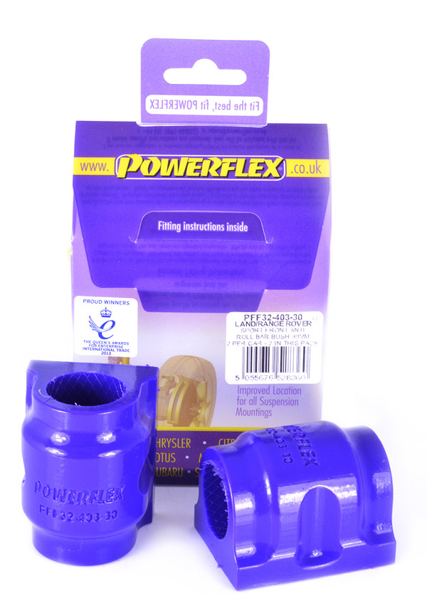Powerflex bushes for Front Anti Roll Bar Bush 30mm Land Rover Discovery 3 / LR3 (2004 - 2009) - PF-F3240330-2 - PFF32-403-30 - 5055676528360