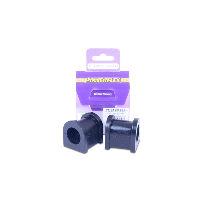 Silent-Bloc Powerflex voorste stabilisatorstang 25.4mm Lotus Elise Série 1 (1996-2001) - PF-F34203254-2 - PFF34-203-25.4 - 5055676534552