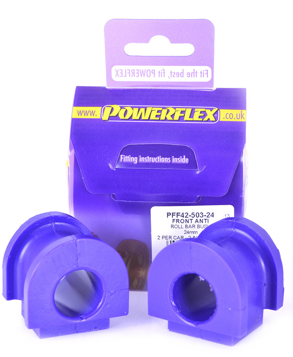 Powerflex bushes for Front Anti Roll Bar Bush 24mm MG ZS (2001-2005) - PF-F4250324-2 - PFF42-503-24 - 5055676528018