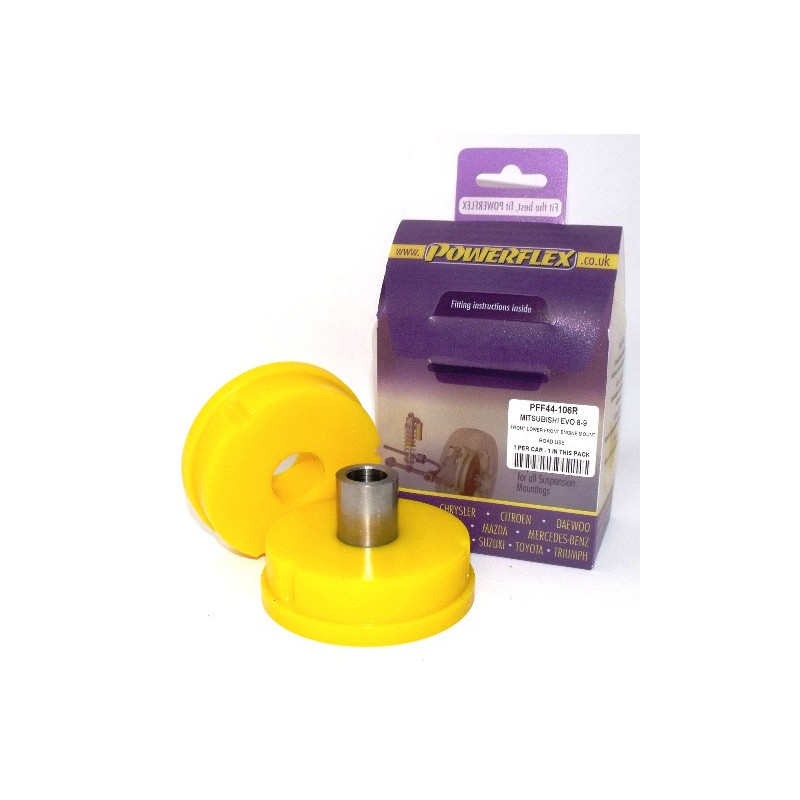 Silent-Bloc Powerflex onderste motorsteun voor (wegbereik) Mitsubishi Lancer Evolution 10 CZ4A (10/07-) - PF-F44106R - PFF44-106R - 5055676505477
