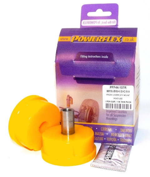 Silent-Bloc Powerflex Onderste Voor Differentieel (wegbereik) Mitsubishi Lancer Evolution 10 CZ4A (10/07-) - PF-F44107R - PFF44-107R - 5055676505491
