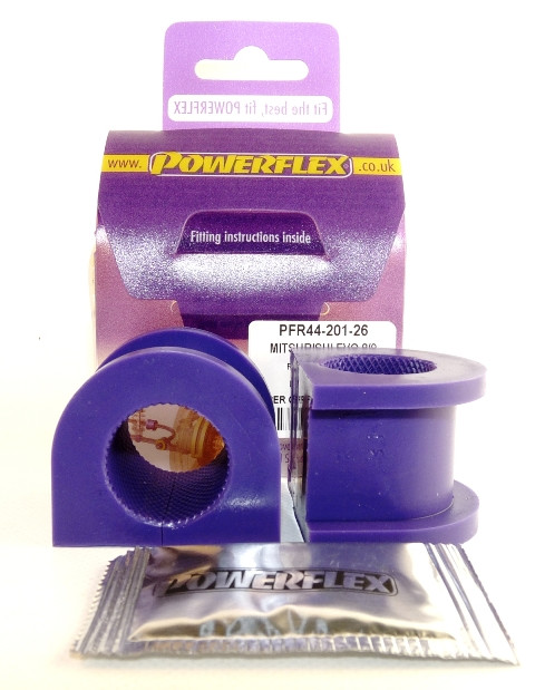 Silentbloc Powerflex pentru bară antiruliu față de 26 mm, Mitsubishi Lancer Evolution 7, 8 și 9 - PF-F4420126-2 - PFF44-201-26 - 5055676505637