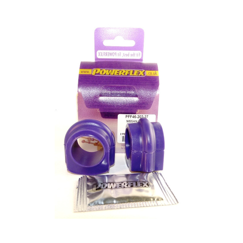 Silent-Bloc Powerflex 27mm Voor Anti-Roll Bar Nissan 200SX - S13, S14, S14A & S15 - PF-F4620227-2 - PFF46-202-27 - 5055676505958