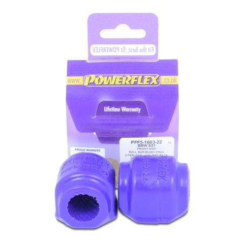 Powerflex Barra Stabilizzatrice Anteriore 22mm BMW E21 Serie 3 (1975 - 1978) - PF-F5160322-2 - PFF5-1603-22 - 5055676534002