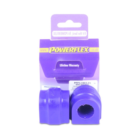Silent-Bloc Powerflex Barre Anti-Roulis Avant - 23mm  Mini Countryman R60 2WD (2010-2016) - PF-F5180323-2 - PFF5-1803-23 - 5055676534828