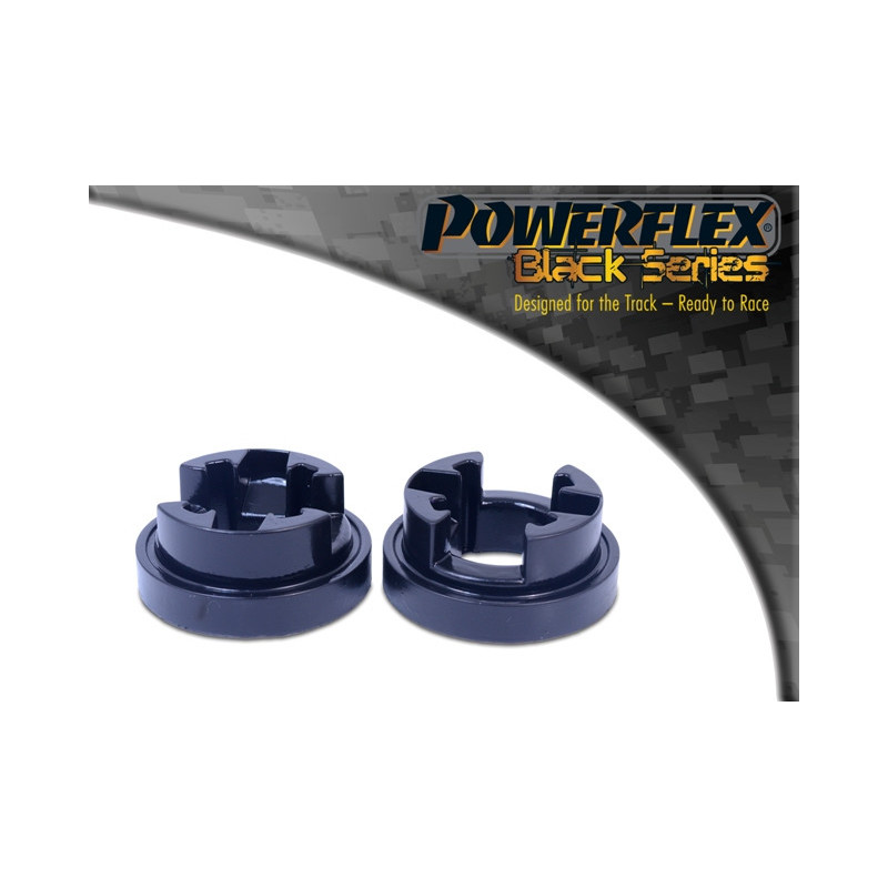 Silent-Bloc Powerflex Zwart Onderste Motorsteun Groot Inzetstuk Mini Countryman R60 4WD (2010-2016) - PF-F51821N - PFF5-1821BLK - 5055676534699