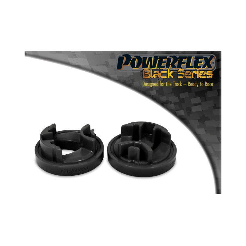 Silent-Bloc Powerflex Zwart Onderste Motorsteun Grote Inzetstuk Mini Countryman R60 2WD (2010-2016) - PF-F51823N - PFF5-1823BLK - 5055676534736