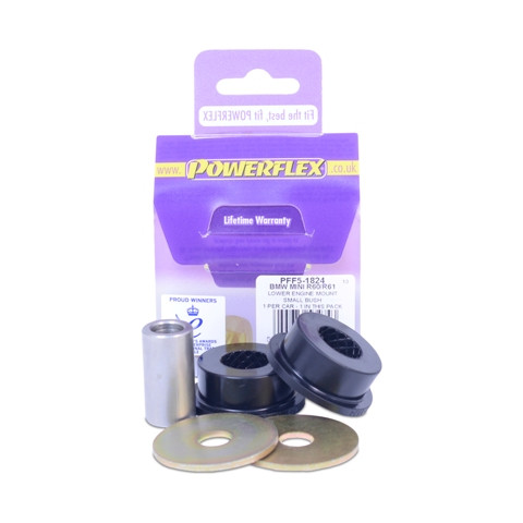 Silent-Bloc Powerflex onderste motorsteun (klein) Mini Countryman R60 2WD (2010-2016) - PF-F51824 - PFF5-1824 - 5055676534743