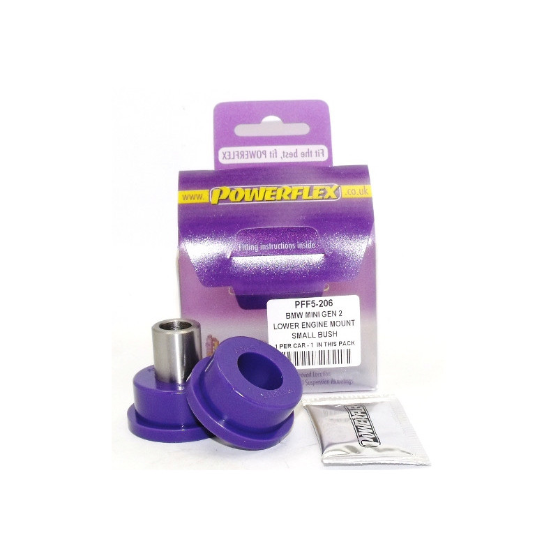 Silent-Bloc Powerflex onderste motorsteun (klein) Mini Coupe R58 (2011 - 2015) - PF-F5206 - PFF5-206 - 5055676512390