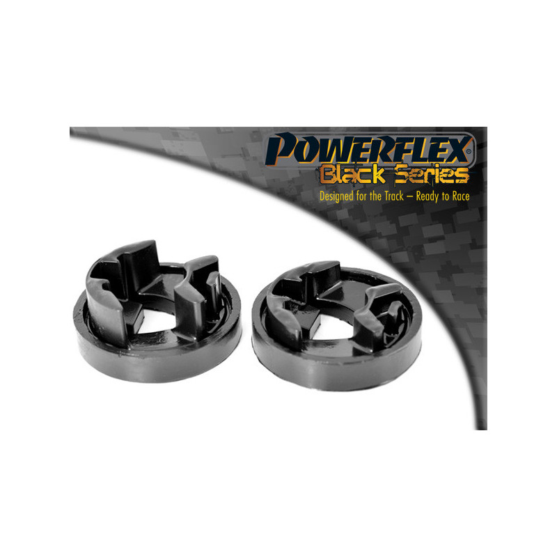 Silent-Bloc Powerflex zwart motorsteun onderaan groot inzetstuk Mini Coupé R58 (2011 - 2015) - PF-F5207N - PFF5-207BLK - 5055676517531