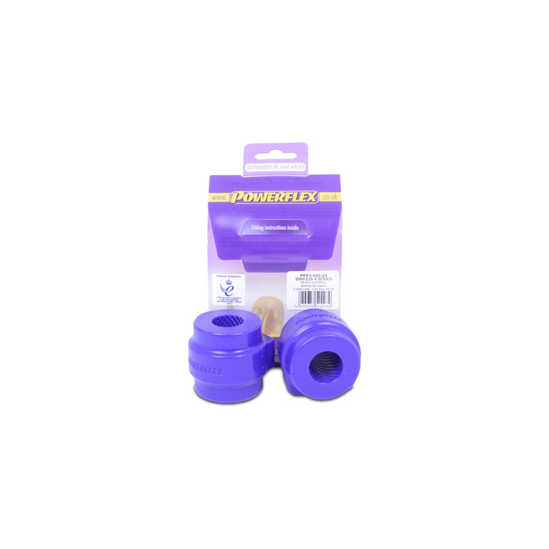 Silent-Bloc Powerflex Anti-Roll Bar 24mm BMW E39 5 Serie 520 tot 530 - PF-F550324-2 - PFF5-503-24 - 5055676502032