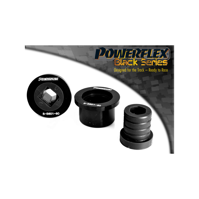 Silent-Bloc Powerflex Zwart Achterdriehoek Voor, Aluminium Exterieur BMW E46 3 Serie (1999 - 2006) - PF-F5560160-2N - PFF5-5601-60BLK - 5055676524867