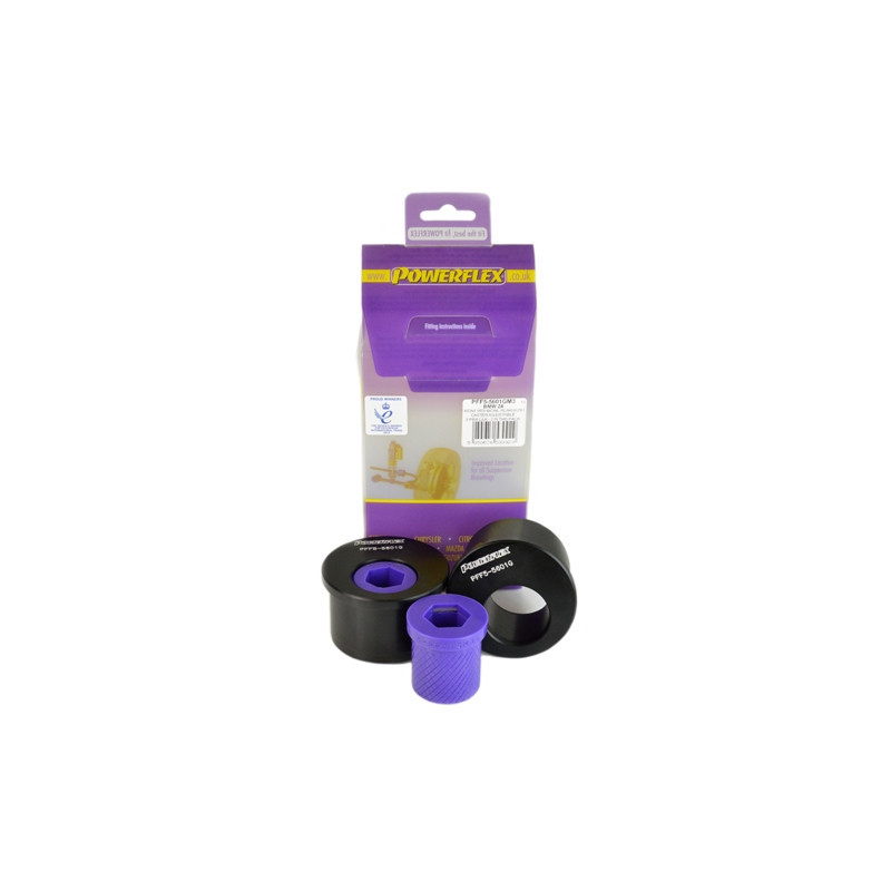 Silent-Bloc Powerflex Achterdriehoek Voor, Offset Chasse BMW E46 3 Serie M3 - PF-F55601GM3-2 - PFF5-5601GM3 - 5055676530929