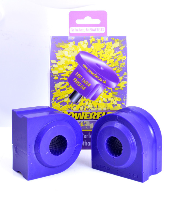 Silent-Bloc Powerflex Barre Anti-Roulis Avant 25mm BMW E60, E61 Série 5 (2003-2010) - PF-F570325-2 - PFF5-703-25 - 5055676519344