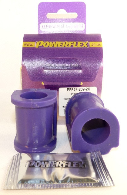 Powerflex bushes for Front Anti Roll Bar Bush 24mm Porsche 924 and S (all years), 944 (1982 - 1985) - PF-F5720924-2 - PFF57-209-24 - 5055676506504