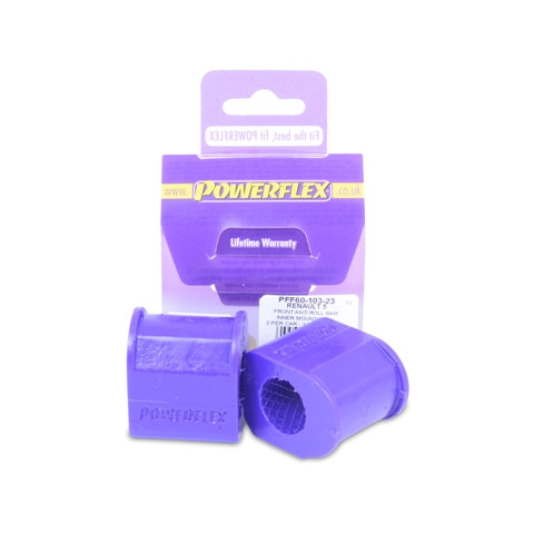 Powerflex bushes for Front Anti Roll Bar Inner Mount 23mm Renault 5 GT Turbo (1985-1991) - PF-F6010323-2 - PFF60-103-23 - 5055676535177