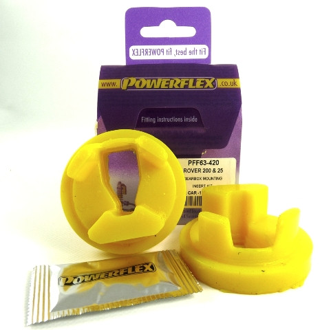 Kit de silentblocuri Powerflex pentru suportul cutiei de viteze MG ZR (2001-2005) - PF-F63420 - PFF63-420 - 5055676507457