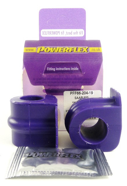 Powerflex bushes for Front Anti Roll Bar Mounting 19mm Saab 9-3 (1998-2002) - PF-F6620419-2 - PFF66-204-19 - 5055676507655