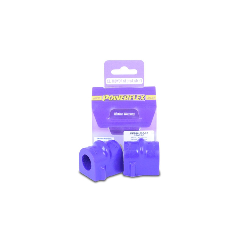 Silent-Bloc Powerflex Anti-Roll Bar 20mm Voor Saab 9-5 (1998-2010) YS3E - PF-F6620620-2 - PFF66-206-20 - 5055676507723
