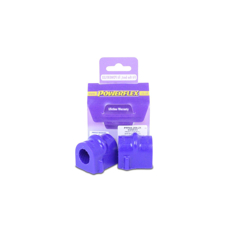 Silent-Bloc Powerflex Anti-Roll Bar 21mm Voor Saab 9-5 (1998-2010) YS3E - PF-F6620621-2 - PFF66-206-21 - 5055676507730