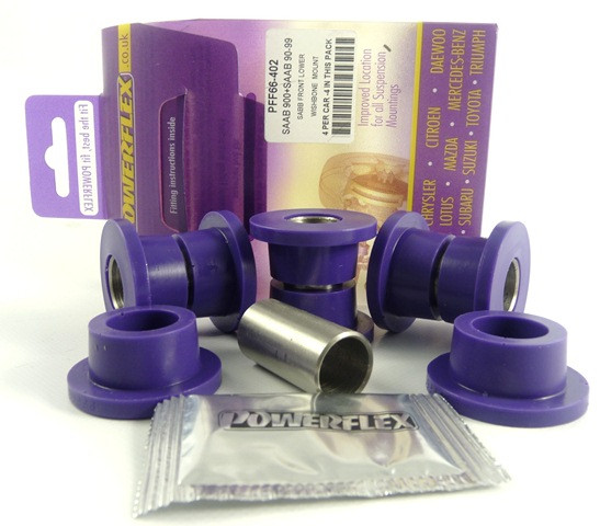 Powerflex Boccola Inferiore Anteriore Braccio Ant. Saab 90 & 99 (1975-1987) - PF-F66402-4 - PFF66-402 - 5055676507884