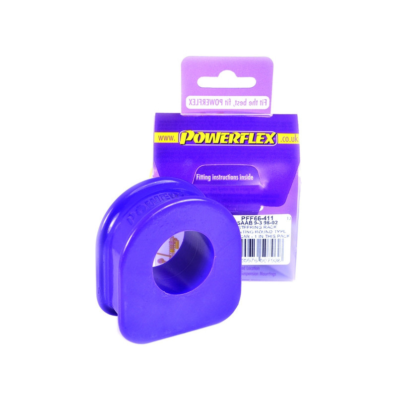 Silent-Bloc Powerflex Stuur rond Type Saab 9-3 (1998-2002) - PF-F66411 - PFF66-411 - 5055676507938