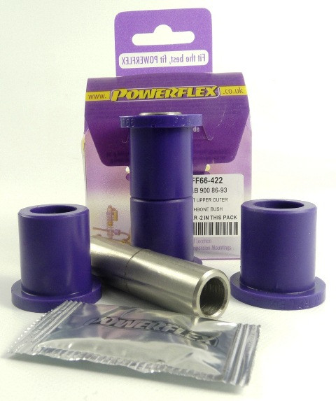 Silentbloc Powerflex exterior superior, braț superior de suspensie, față, Saab 900 (1983-1993) - PF-F66422-2 - PFF66-422 - 5055676508027