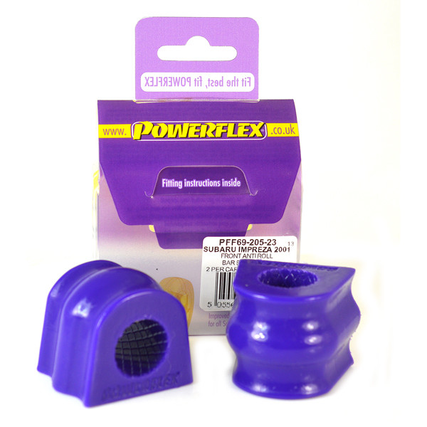 Powerflex bushes for Front Anti Roll Bar Bush Subaru Forester SF (1997 - 2002) - PF-F6920523-2 - PFF69-205-23 - 5055676508423