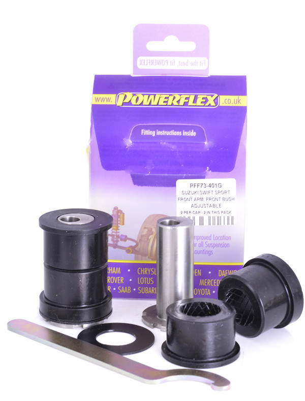 Silent-Bloc Powerflex voorarm, verstelbaar carrosserie Suzuki Swift - Sport (2010 -) - PF-F73401G-2 - PFF73-401G - 5055676525673