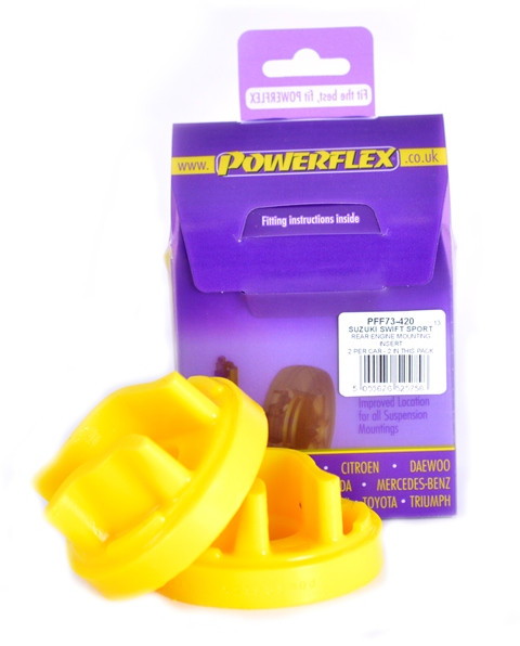 Silentbloc Silentbloc Powerflex Road Insert pentru suportul motorului spate Suzuki Swift Sport (2 bucăți) - PF-F73420-2 - PFF73-420 - 5055676525758