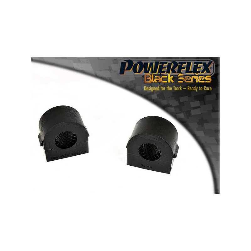 Silent-Bloc Powerflex Zwart Voorste anti-roll bar 21mm (2 stuks) Opel Astra MK5 - Astra H (2004-2010) - PF-F80120321-2N - PFF80-1203-21BLK - 5055676531124
