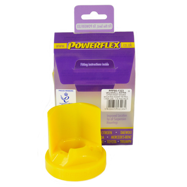 Powerflex Inserto Supporto Motore Superiore Destro Benzina Opel Astra MK4 - Astra G (1998-2004) - PF-F801323 - PFF80-1323 - 5055676532084