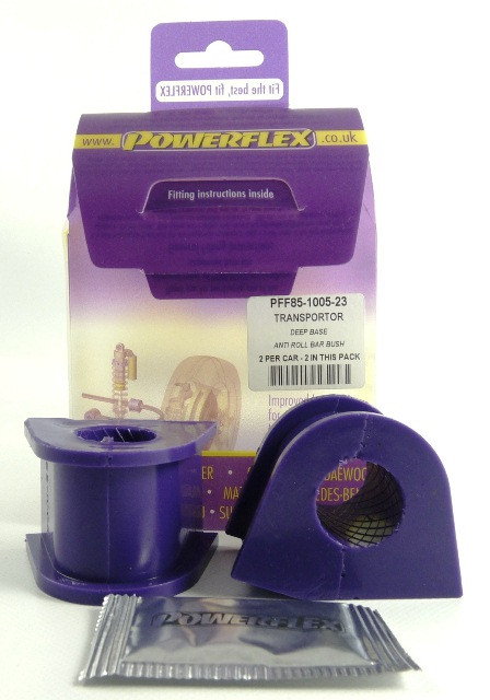 Powerflex bushes for Front Anti Roll Bar To Chassis Bush 23mm Transporter Models T25/T3 Type 2 All Models (1979 - 1992) - PF-F85100523-2 - PFF85-1005-23 - 5055676510211