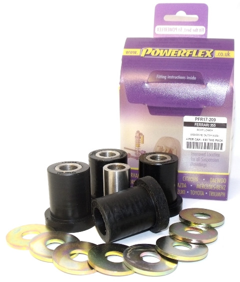 Silent-Bloc Powerflex Extérieur Triangle Arrière Inférieur Ferrari 355 (1994-1999) - PF-R17209-4 - PFR17-209 - 5055676502773