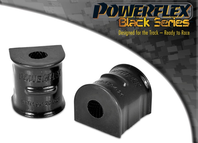 Silent-Bloc Powerflex Black Antistabilisatorstang achter op 18 mm chassis Ford Focus Mk2 incl. ST en RS (2005-2010) - PF-R19120418-2N - PFR19-1204-18BLK - 5055676538598