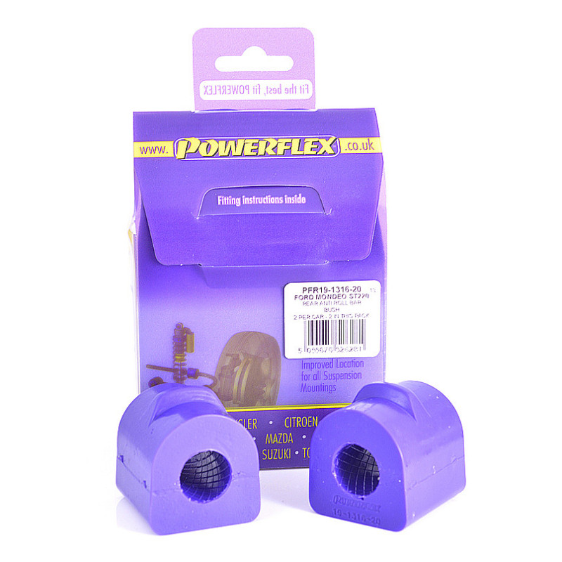 Silent-Bloc Powerflex Rolbeugel Achter Ford Mondeo (2000 tot 2007) - PF-R19131620-2 - PFR19-1316-20 - 5055676526281