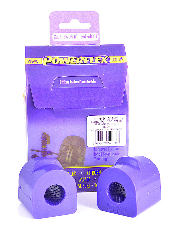 Powerflex bushes for Rear Anti Roll Bar Bush Ford Mondeo (2000 to 2007) - PF-R19131620-2 - PFR19-1316-20 - 5055676526281